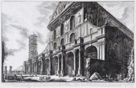 Piranesi (Giovanni Battista) - Veduta della Basilica di S. Paolo fuor delle mura, from Vedute di