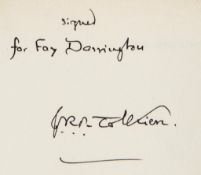 Tolkien (J.R.R.) - The Hobbit,  tenth impression,   signed presentation inscription from the author