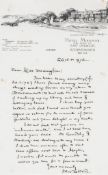 Tolkien (J.R.R.) - Autograph Letter signed to Fay Darrington,  1p.  &  envelope, 8vo, Hotel