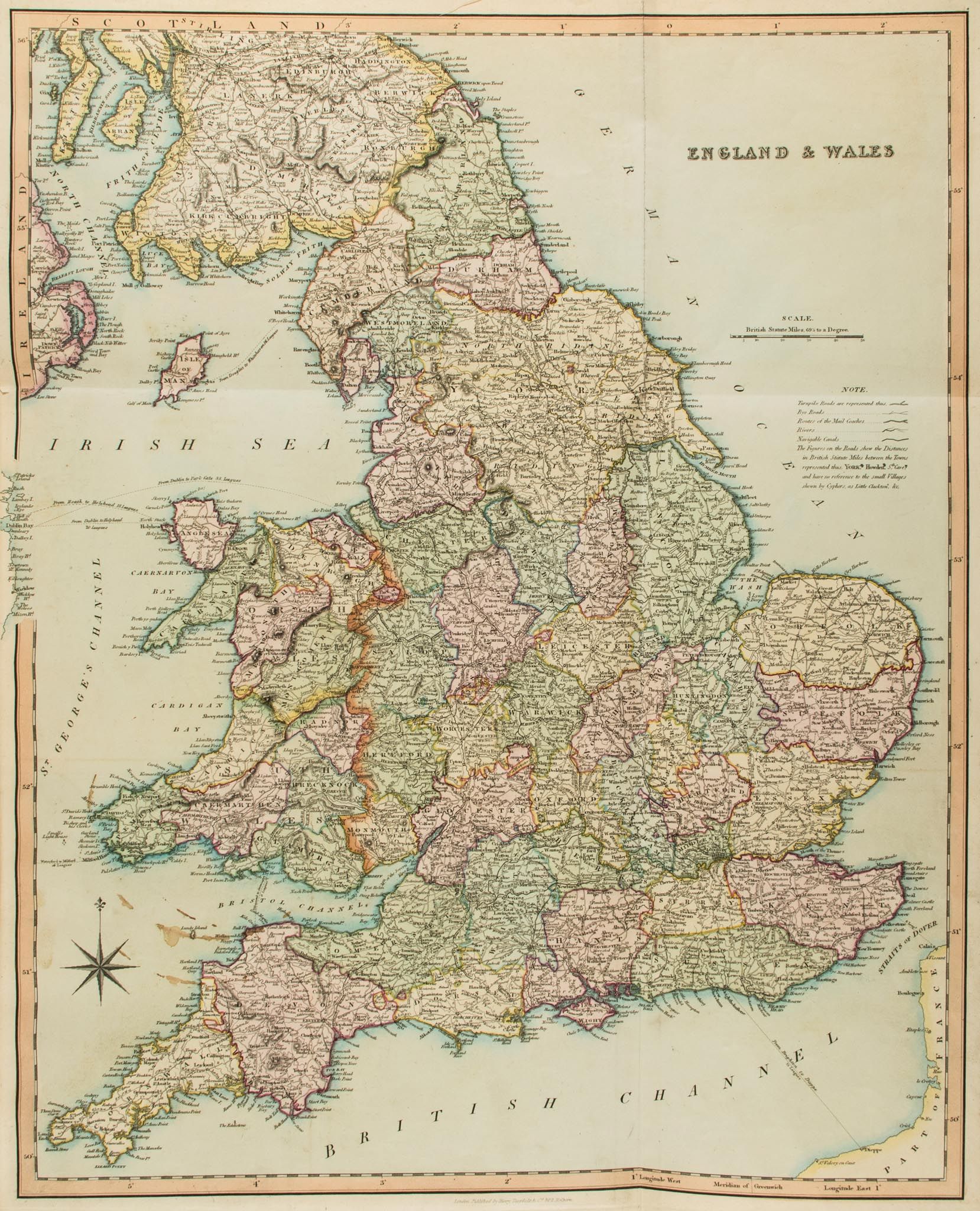 British Isles.- Teesdale (Henry) - New British Atlas,  engraved title by T.Barnett,  46 engraved