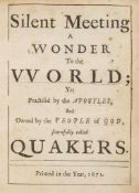 Quaker Pamphlets.- Simpson (William) - A Short Relation concerning the Life and Death... who laid