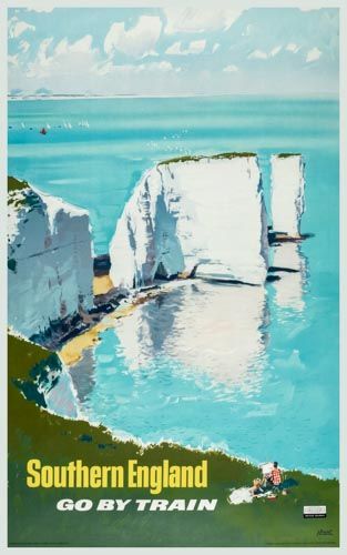 BRENET, Albert (1905-2005) - SOUTHERN ENGLAND, British Railways lithographic poster in colours, c.