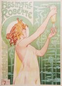 PRIVAT-LIVEMONT, Henri (1861-1936) - ABSINTHE ROBETTE lithographic poster in colours, 1896,