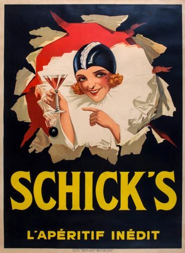 ANONYMOUS - SCHICK`S lithographic posters in colour, printed by Alphonse Schick, Bruxelles,