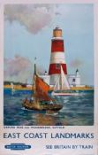 MASON, Frank, H - EAST COAST LANDMARKS, Orford Ness. British Railways lithographic poster in