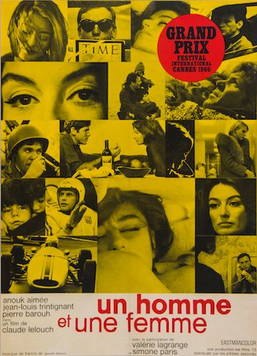 UN HOMME ET UNE FEMME offset posters in colours, 1966, framed and glazed 31 x 23ins (79 x 59cm.) and