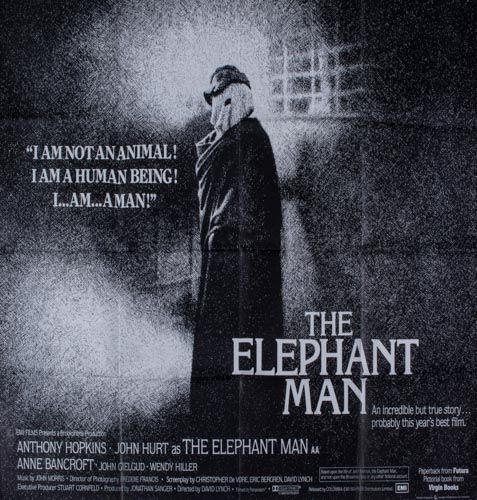 THE ELEPHANT MAN offset poster in colours, 1980, UK Quad, cond. A, printed by Lonsdale  &