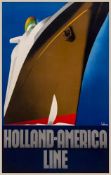 BROEK, Willem Frederick Ten (1905-1993) - HOLLAND-AMERICA LINE lithographic poster in colours,