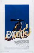 BASS, Saul - EXODUS offset poster in colours, 1960, United Artists, U.S. one-sheet, framed and