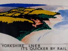 PURVIS, Tom R.D.I. - YORKSHIRE, LNER lithographic poster in colours, printed by S.C.Allen  &