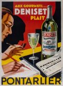 ANONYMOUS - PONTARLIER, Deniset plait lithographic poster in colours, 1930, printed by Joseph