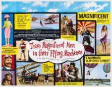 THOSE MAGNIFICENT MAN IN THEIR FLYING MACHINES offset poster in colours, 1965, UK Quad, cond.A,