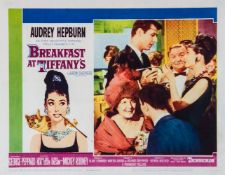 BREAKFAST AT TIFFANY`S offset posters in colours, US lobby card, 1961, framed and glazed 11 x