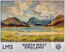 MARSTON, Freda (1895-1949) - NORTH WEST ENGLAND, LMS lithographic poster in colours, c.1930,