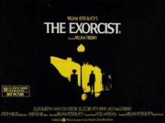 THE EXORCIST offset poster in colours, 1973, UK Quad, pre-Oscar, cond. A-, not backed 30 x 40ins. (