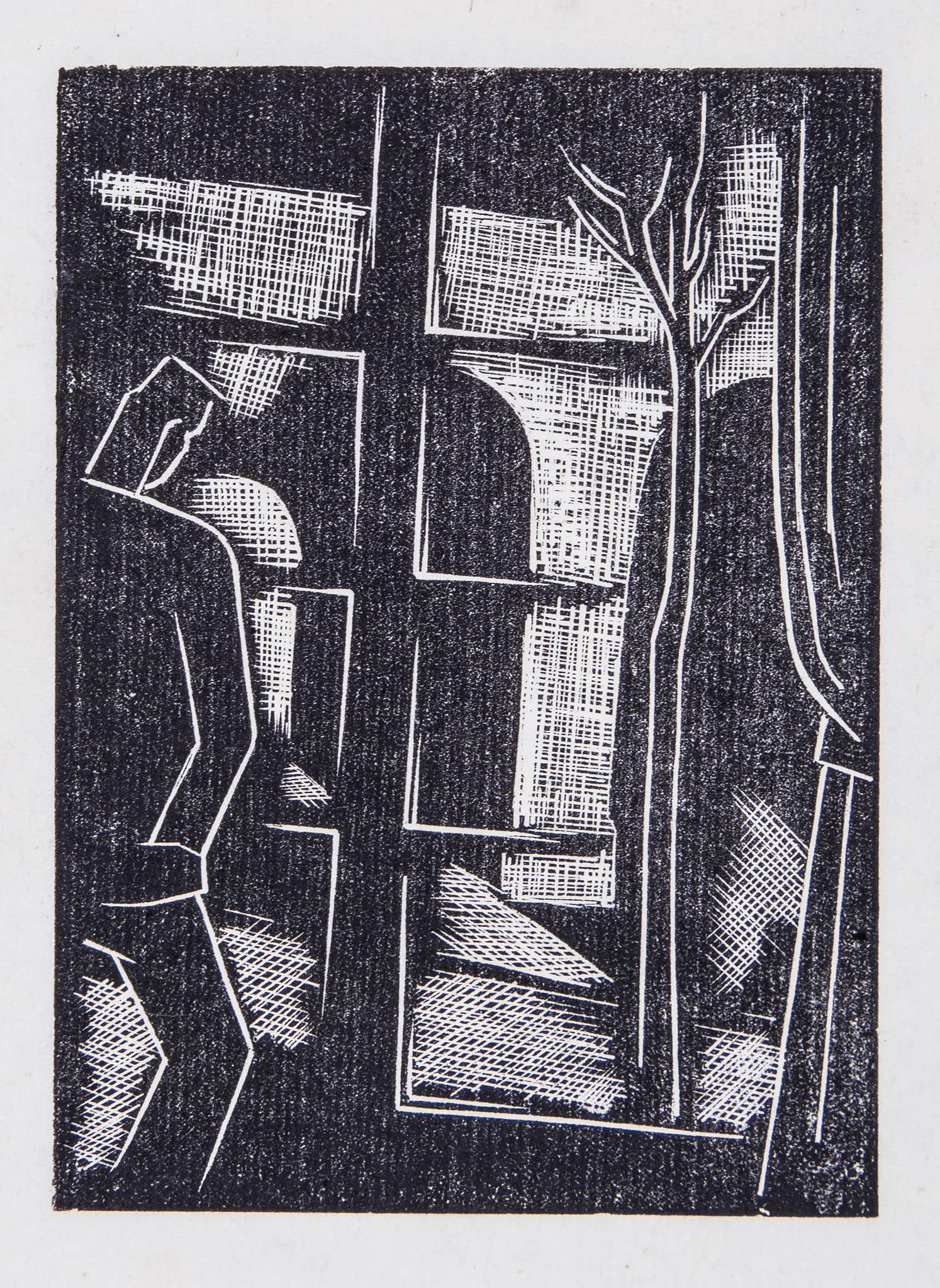 George William Bissill (1896-1973) - Seine Bookstall and Paris Window two woodcuts, circa 1926, both - Image 2 of 2