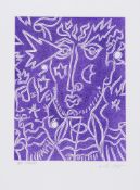 Andre Masson (1896-1987) - Untitled etching with aquatint printed in colours, 1976, signed in