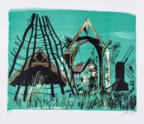 John Piper (1903-1992) - Avoncroft Museum (L.258) lithograph printed in colours, 1976, signed in