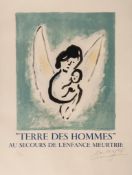 Marc Chagall (1887-1985)(after by Charles Sorlier) - Terre de Hommes (s.135) lithograph printed in