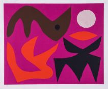 John Coburn (1925-2006) - Oasis; Fiesta two screenprints in colours, 1970, each signed, titled and