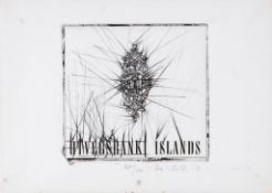 Dieter Roth (1930-1998) - Ütvegsbanki Islands (d.302) etching with engraving, 1973, signed in