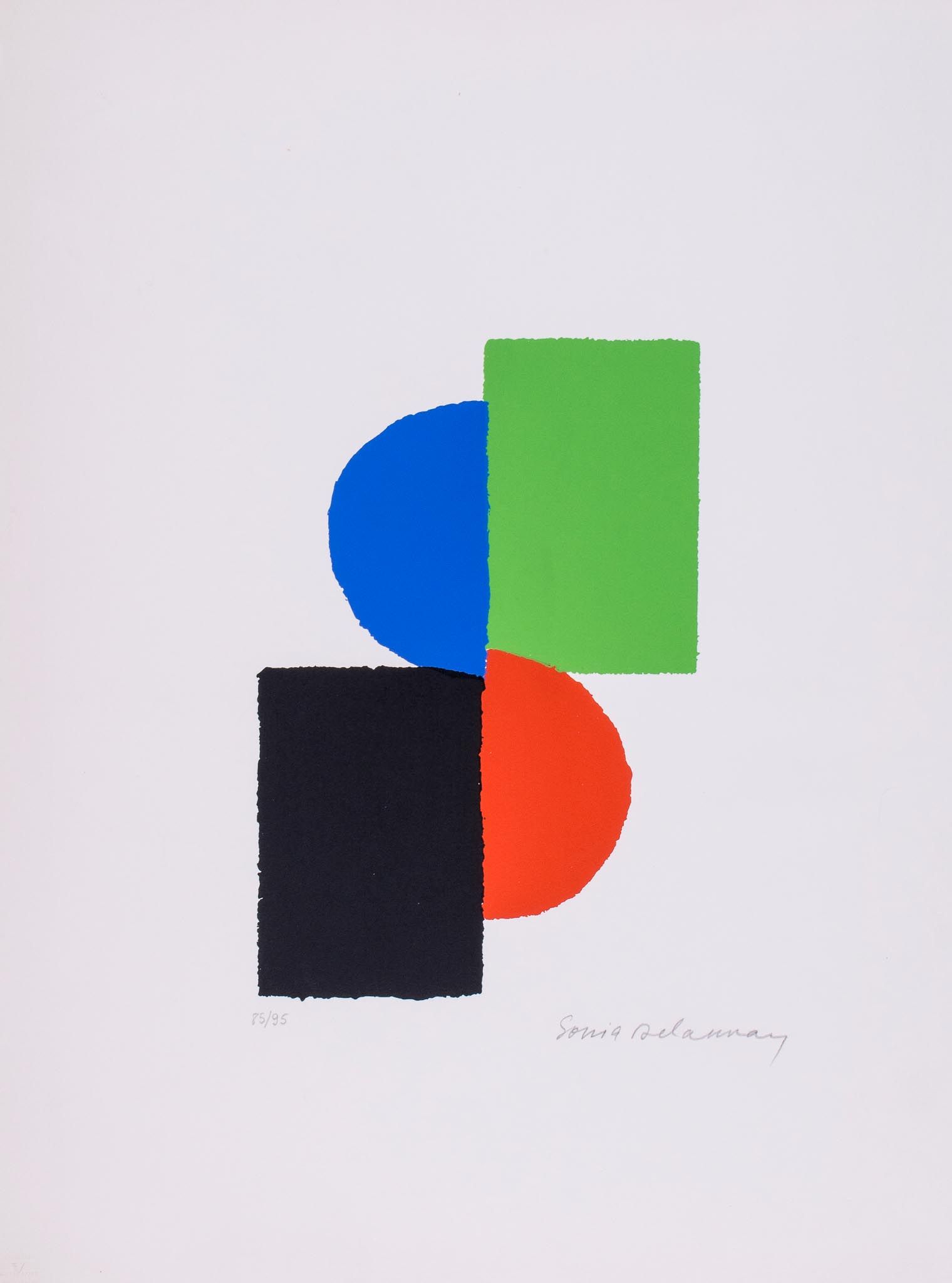 Sonia Delaunay (1885-1979) - Untitled screenprint in colours, signed in pencil, numbered 85/95,