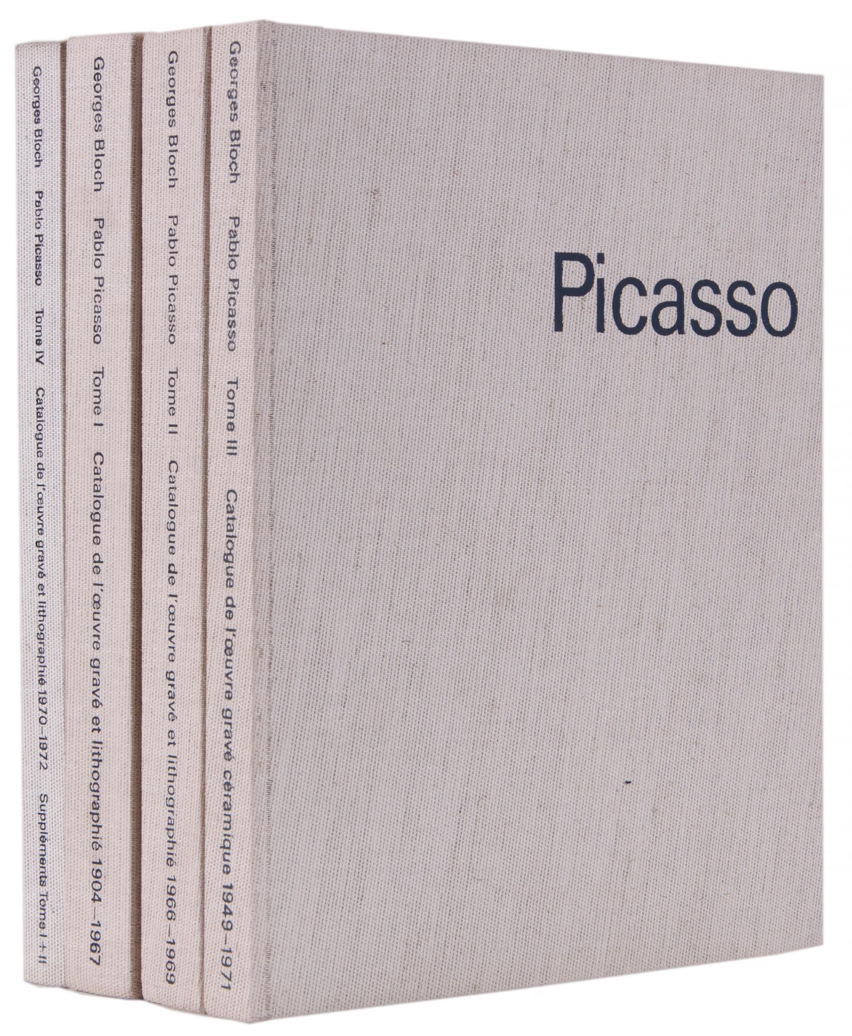 Pablo Picasso (1881-1973) - Bloch Vols. I-IV four volumes of the catalouge raisonne, 1971-1979, each