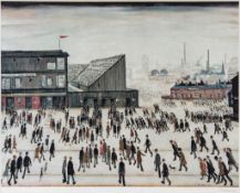 Laurence Stephen Lowry (1887-1976) - Going to the Match offset lithograph printed in colours,