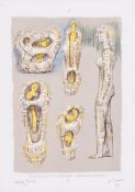 Henry Moore (1898-1986) - Pandora and the Imprisoned Statues (c.31) lithograph printed in colours,