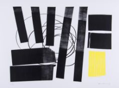 Hans Hartung (1904-1989) - Hommage to Picasso lithograph printed in colours, 1973, signed in pencil,