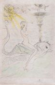 Salvador Dali (1904-1989) - Sirene au Dauphin (m.&l.489) etching with drypoint printed in colours,