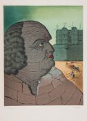 Man Ray (1890-1976) - Marquis de Sade lithograph printed in colours, 1970, signed in pencil,