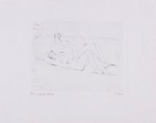 Henry Moore (1898-1986) - Reclining Figures on Beach (c.363) etching, 1975, signed in pencil,