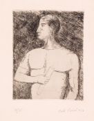 Carlo Carrà (1881-1966) - Operaio (c.28) etching with aquatint, 1924, signed and dated in pencil,