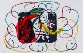Joan Miró (1893-1983) - L`enfance d`Ubu (m.1021) lithograph printed in colours, 1975, numbered 16/20