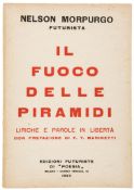 Morpurgo (Nelson) - Il Fuoco Delle Piramidi,  Liriche e Parole in Libertà,     first edition  ,