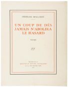 Mallarmé Un Coup de dés jamais n’Abolira le Hasard , one of 90 copies  Mallarmé (Stéphane)     Un