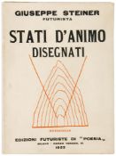 Steiner (Giuseppe) - Stati d`Animo Disegnati,  first edition , 20 illustrations by Steiner, 2pp.