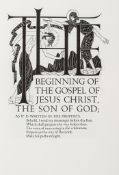 Gill (Eric).- - Four Gospels of the Lord Jesus Christ (The)...,  one of 480 copies from an edition