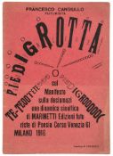Cangiullo (Francesco) - Piedigrotta, Parole in Liberta,  first edition  ,   introduction by