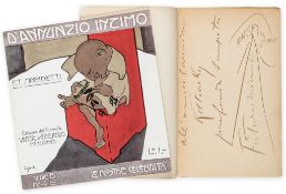 Marinetti (Filippo Tommaso) - Re Baldoria,  signed presentation inscription to Koltonsky     on