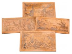 De la Mare.- Whistler (Rex).- - The 5 original copper plates for `Desert Islands and Robinson