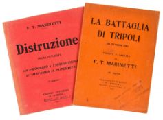 Marinetti (Filippo Tommaso) - La Battaglia di Tripoli, (26 Ottobre 1911) ,   original orange