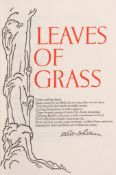 Grabhorn Press.- Whitman (Walt) - Leaves of Grass...,  number 28 of 400 copies, printed in red and