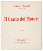 Folgore (Luciano) - Il Canto dei Motori,  original wrappers printed in red, fictional "8 migliaio"