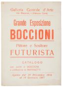Catalogues.- - Grande Esposizione Boccioni, pittore e scultore futurista,  photographic plates and