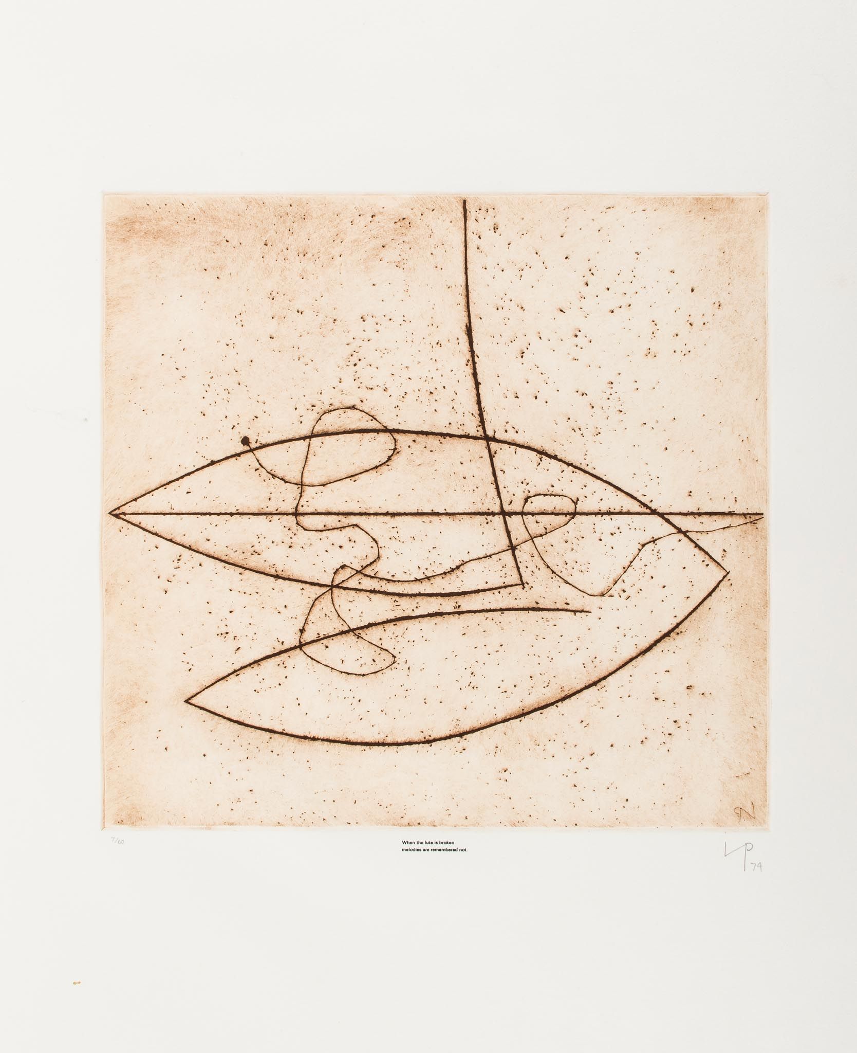 Victor Pasmore (1908-1998) When the Lute is Broken Melodies are Remembered Not (b.l.40) etching