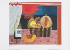 Mary Fedden (1915-2012) The Orange Mug, and Red Sunset two offset-lithographs printed inc colours,