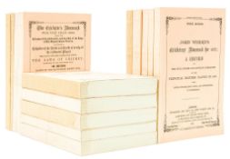 Wisden (John) - Cricketers` Almanack 1864-1878, 15 vol., second facsimile edition, original