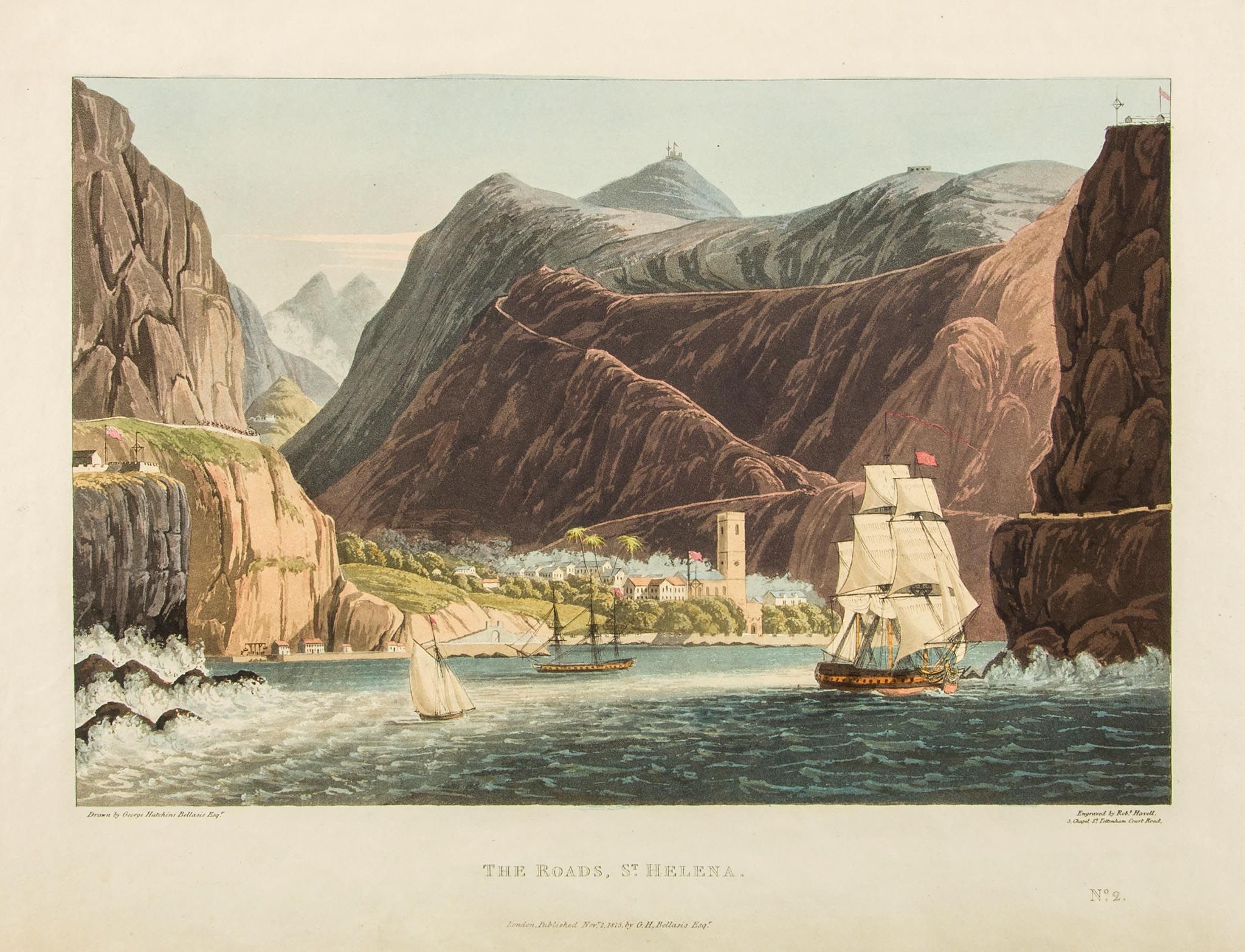Atlantic.- Bellasis (George Hutchins) - Views of Saint Helena, first edition , dedication f. to